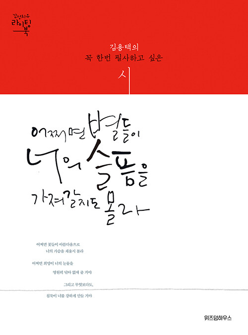 어쩌면 별들이 너의 슬픔을 가져갈지도 몰라
